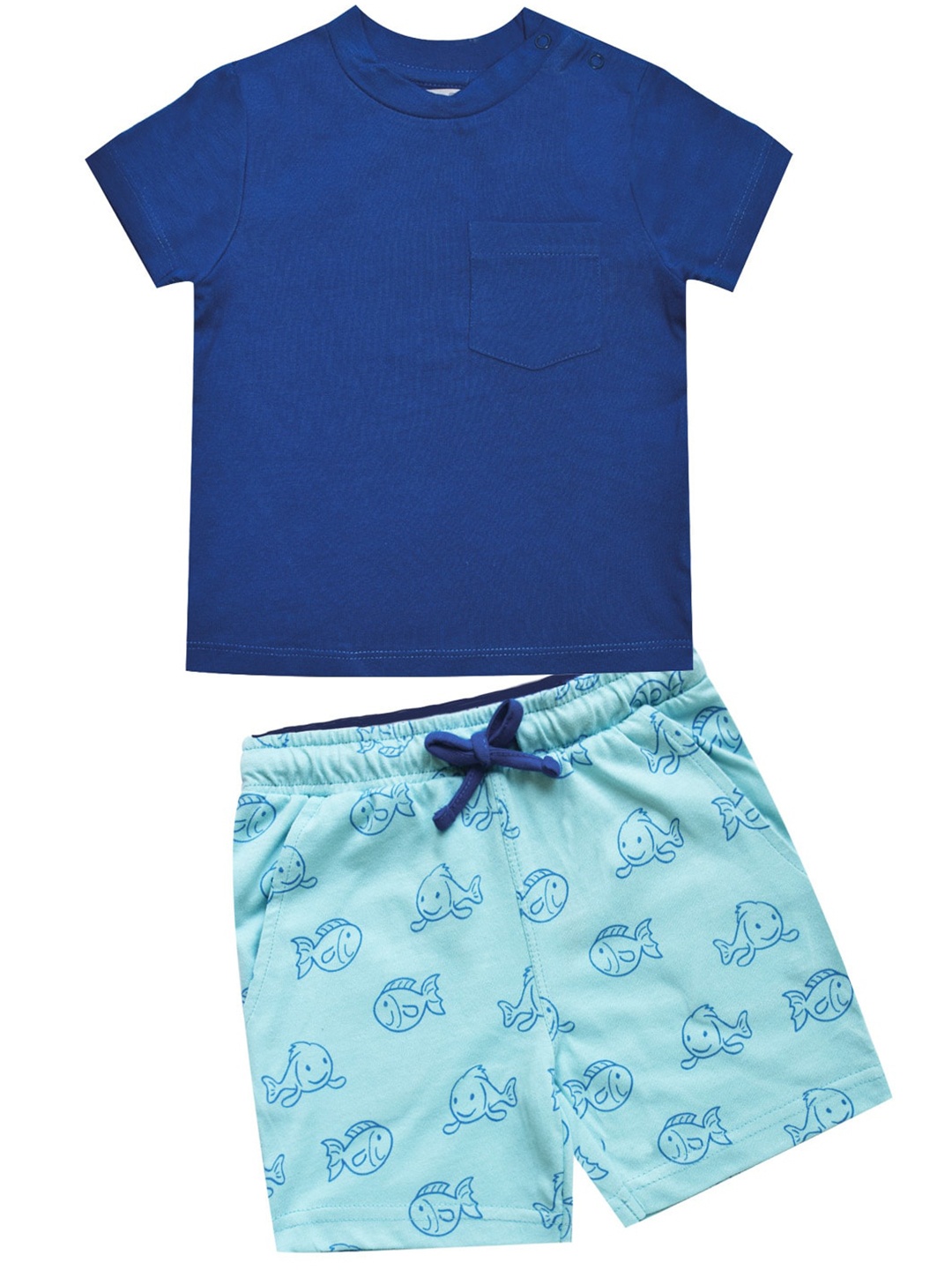

milou Boys T-shirt with Shorts, Blue