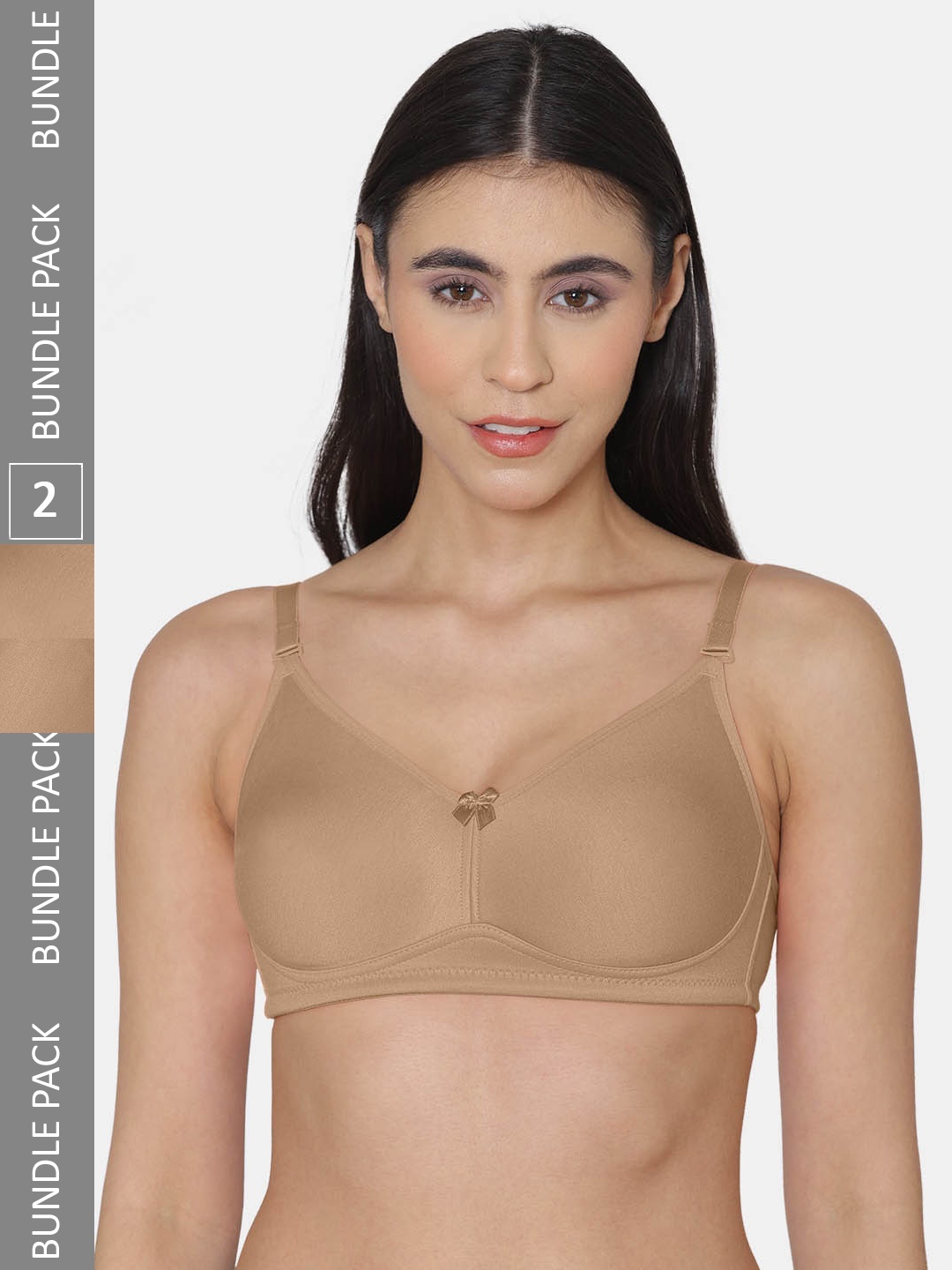 

Tweens Non-Padded Non Wired Seamless Cotton Bra, Beige