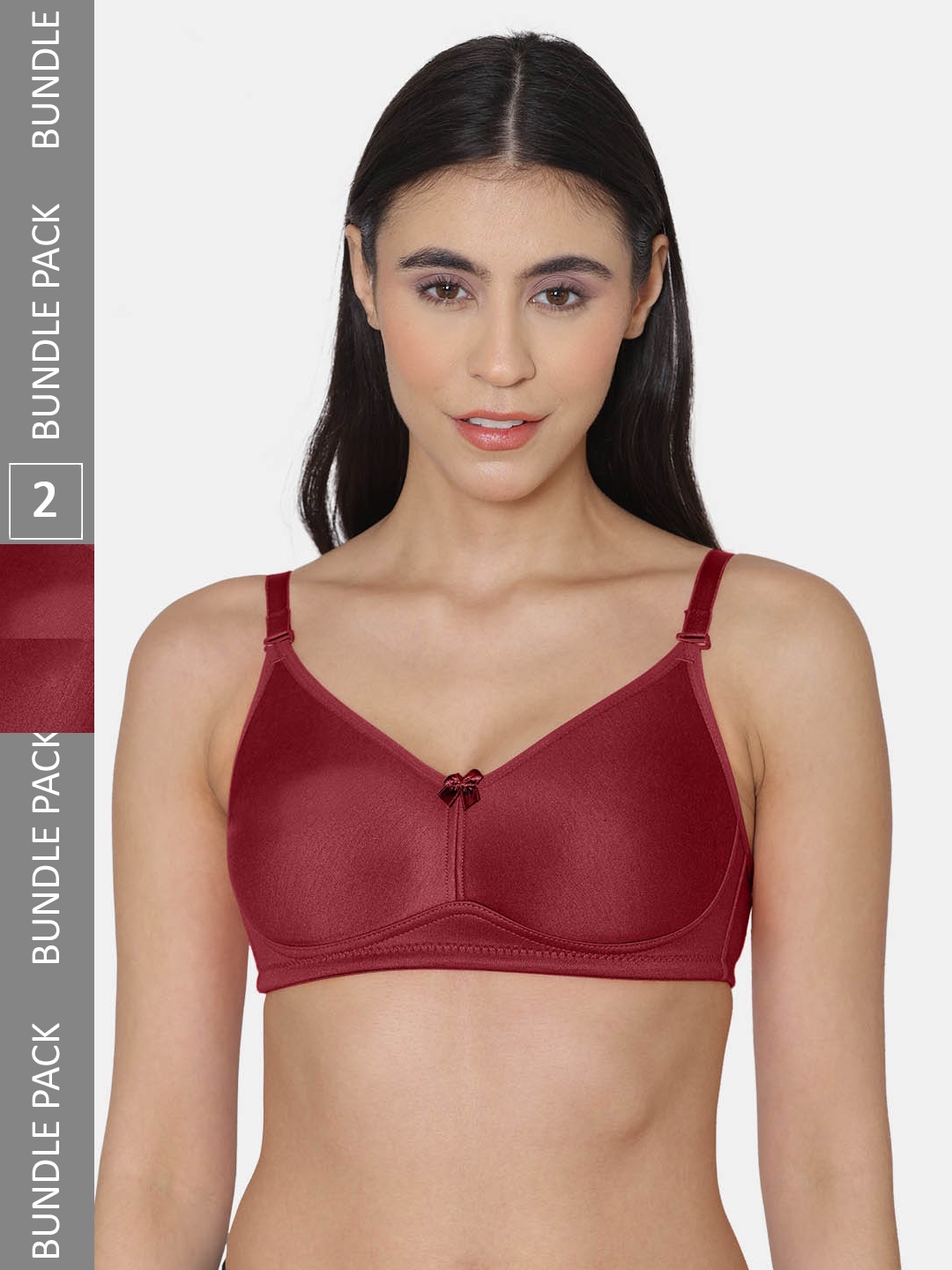 

Tweens Non-Padded Non Wired Seamless Cotton Bra, Maroon