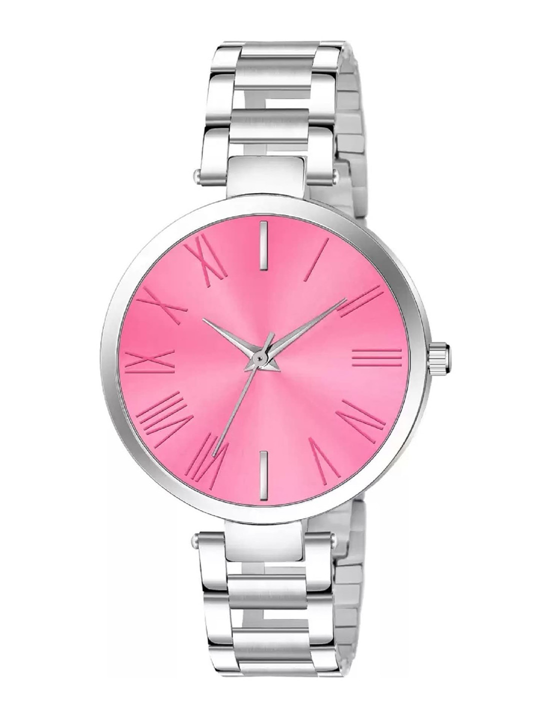 

WATCHSTAR Women Printed Dial & Stainless Steel Bracelet Style Straps Analogue Watch TN, Pink