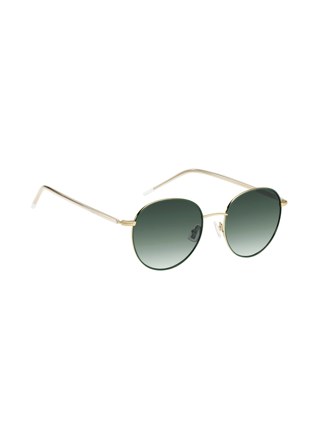 

HUGO Women Round Sunglasses with UV Protected Lens 204898PEF53IB, Gold
