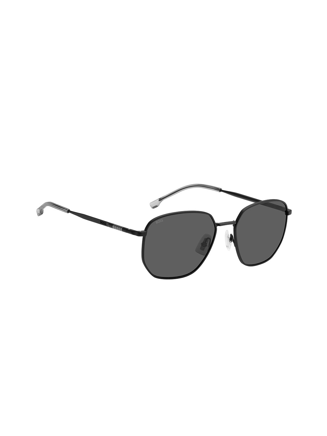 

HUGO Men Round Sunglasses with UV Protected Lens 20503700356IR, Grey