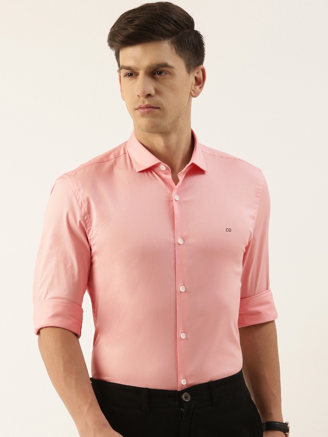 

Peter England Slim Fit Semiformal Shirt, Pink