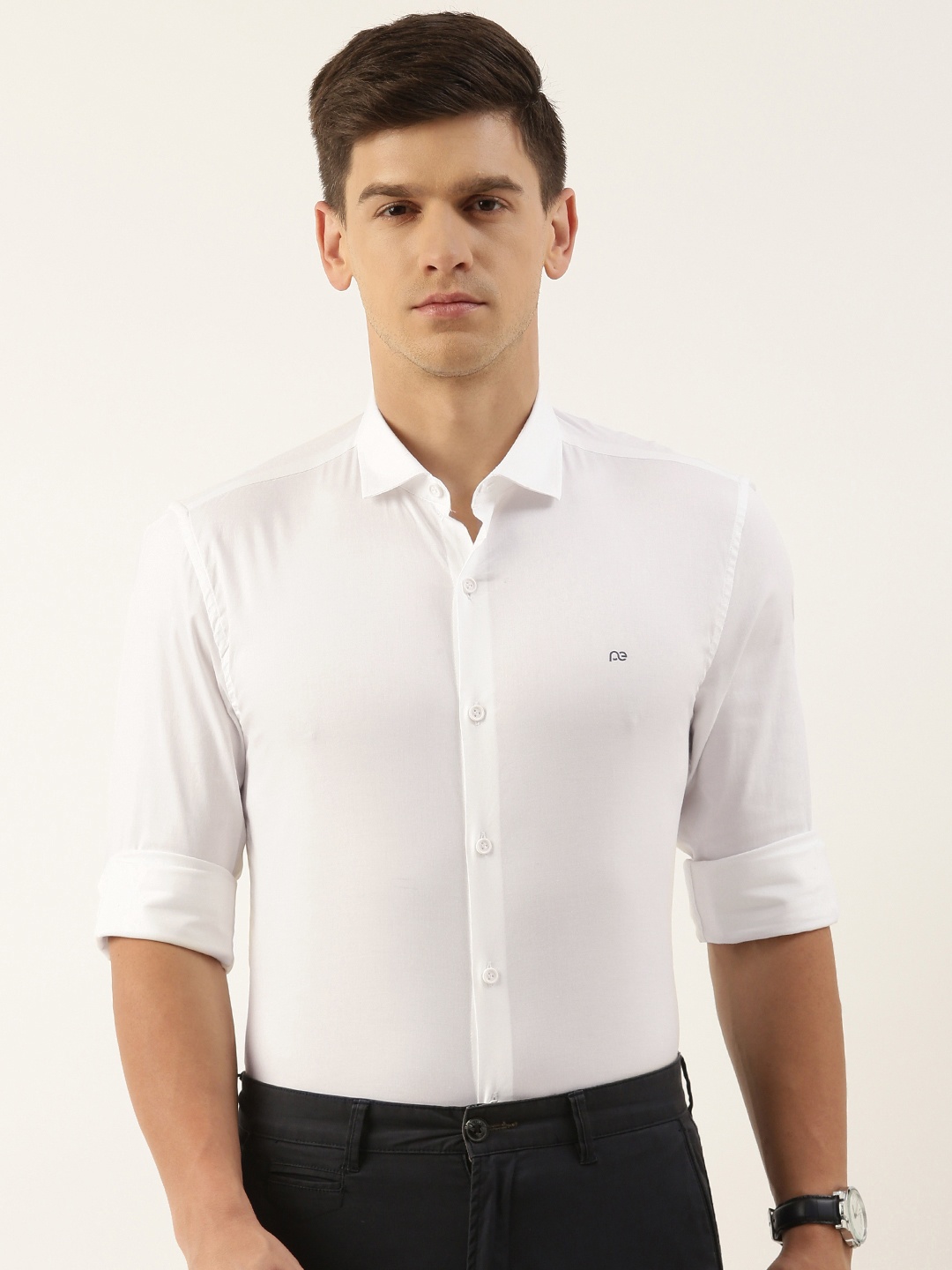 

Peter England Slim Fit Semiformal Shirt, White