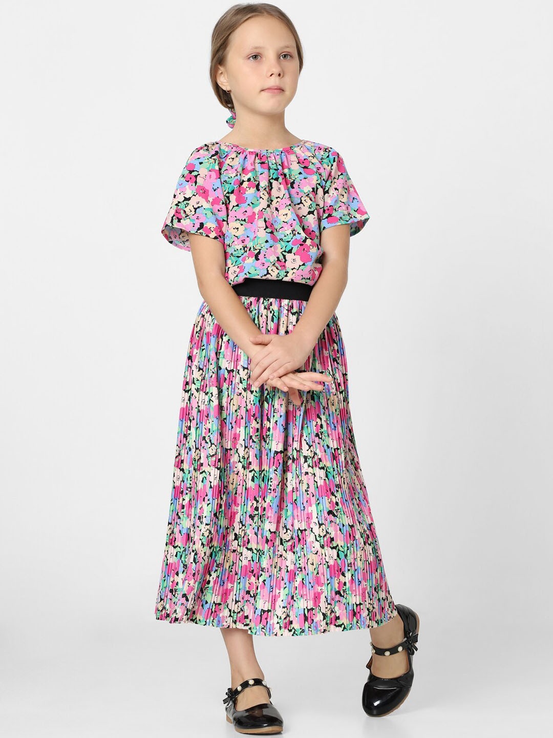 

KIDS ONLY Girls Floral Printed Skirt, Pink
