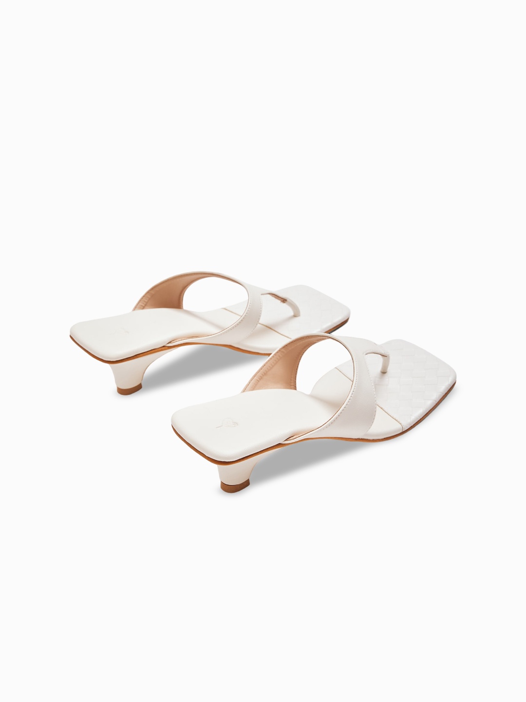 

The Label Life Open Toe Kitten Heels, White