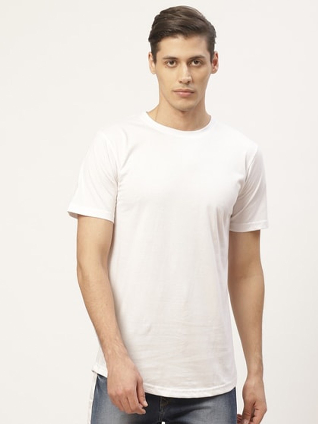 

PAUSE SPORT Short Sleeve Round Neck Cotton T-shirt, White