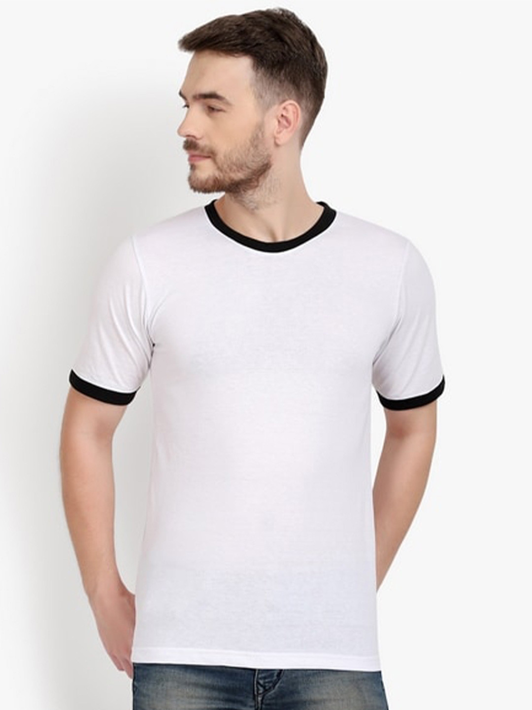 

PAUSE SPORT Round Neck Cotton T-shirt, White