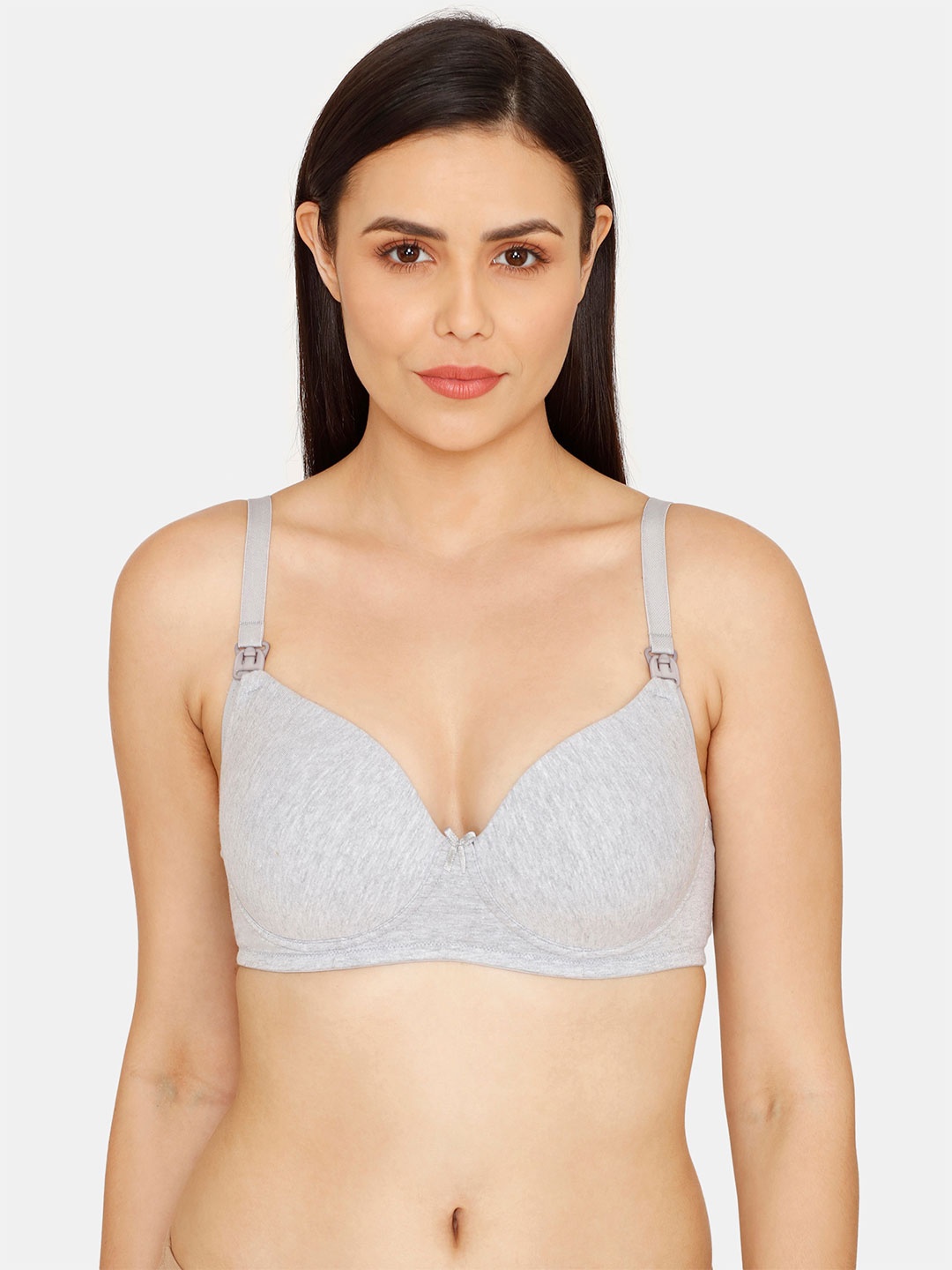 

Zivame Non-Padded Maternity Bra, Grey