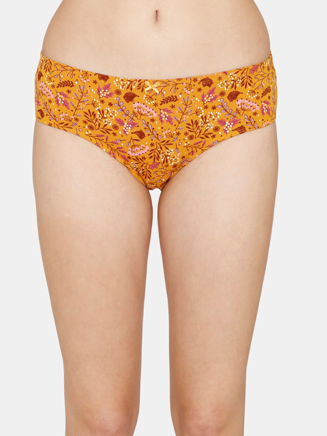 

Zivame Women Printed Hipster Briefs, Orange
