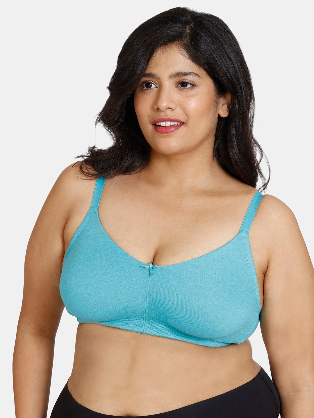 

Zivame Plus Size Lightly Padded Everyday Bra, Blue