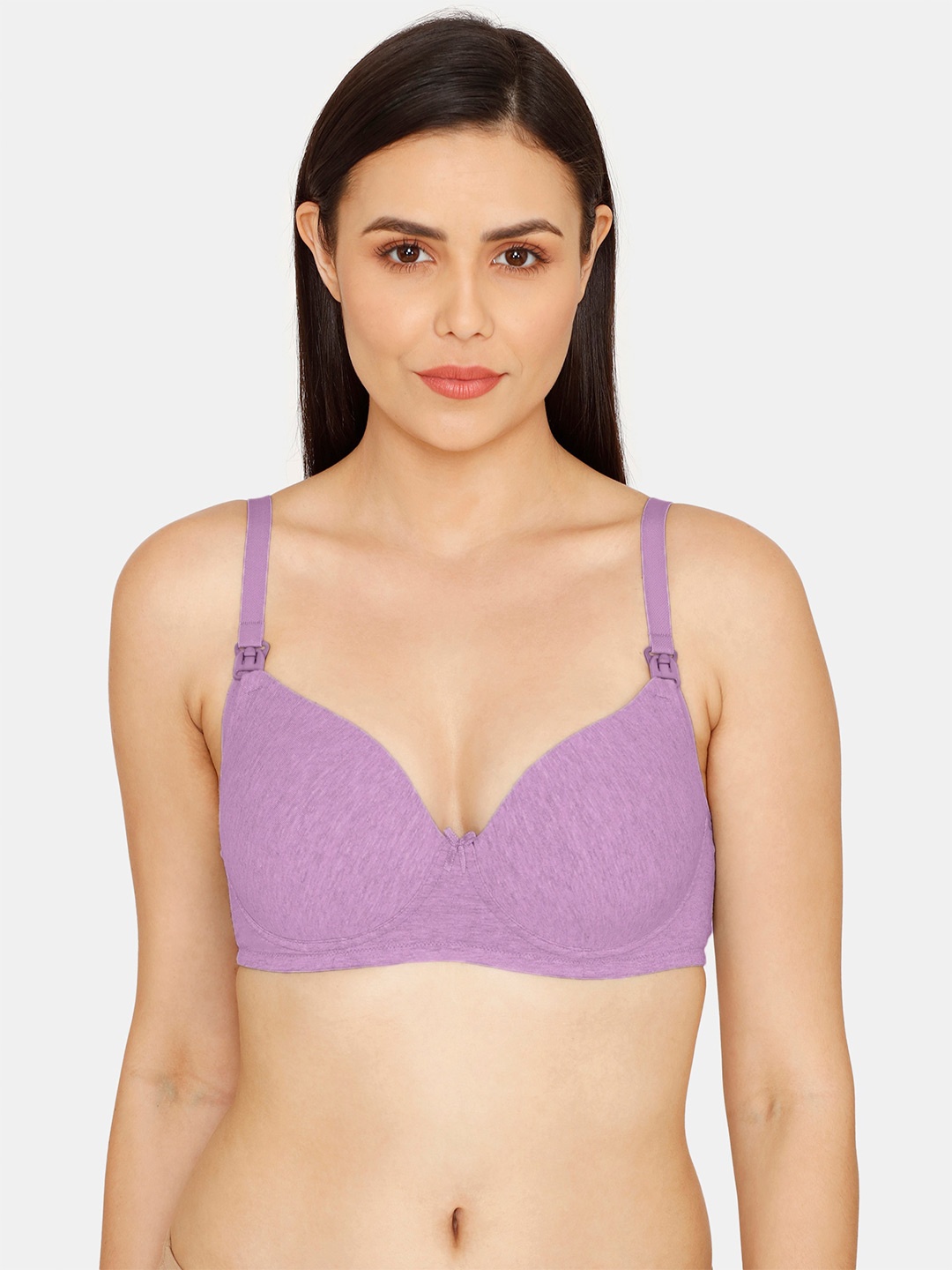 

Zivame Non-Padded Maternity Bra, Purple