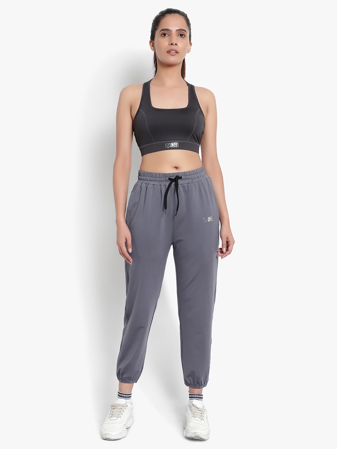 

Wearjukebox Women Mid-Rise Tracksuits, Grey