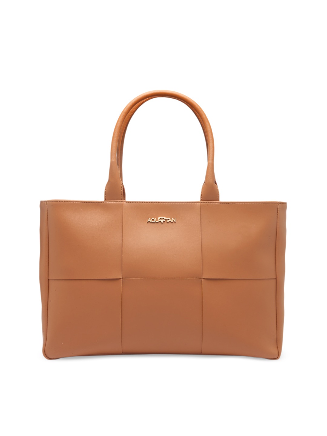 

AQUATAN Structured Tote Bag, Tan