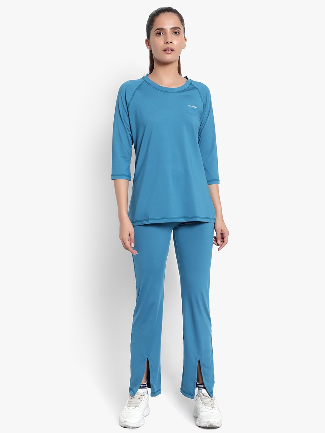 

Wearjukebox Sports Top with High-Rise Trousers, Blue