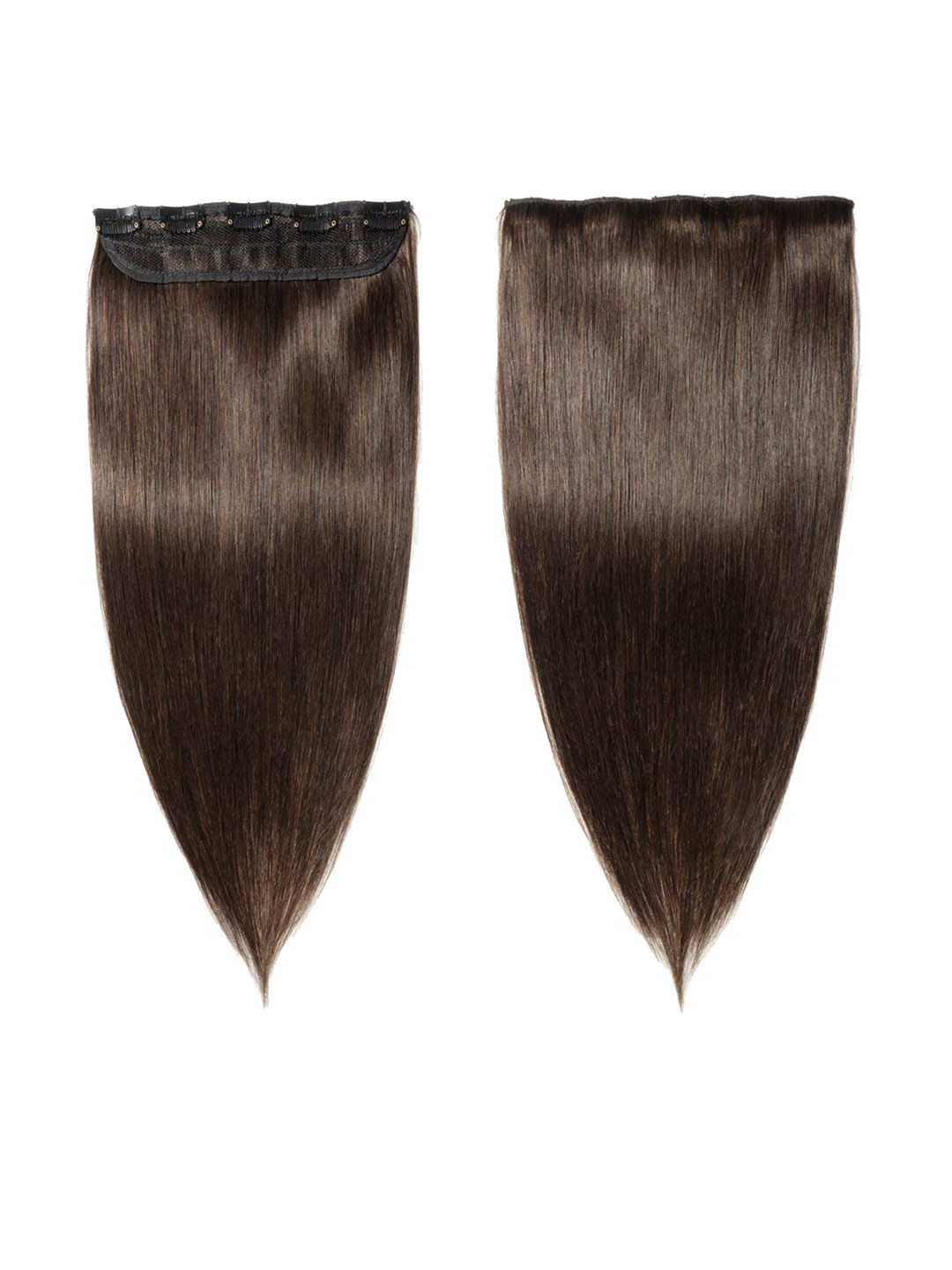 

CHANDERKASH 5Clips Based Brown Synthetic Nylon Straight Hair Extension