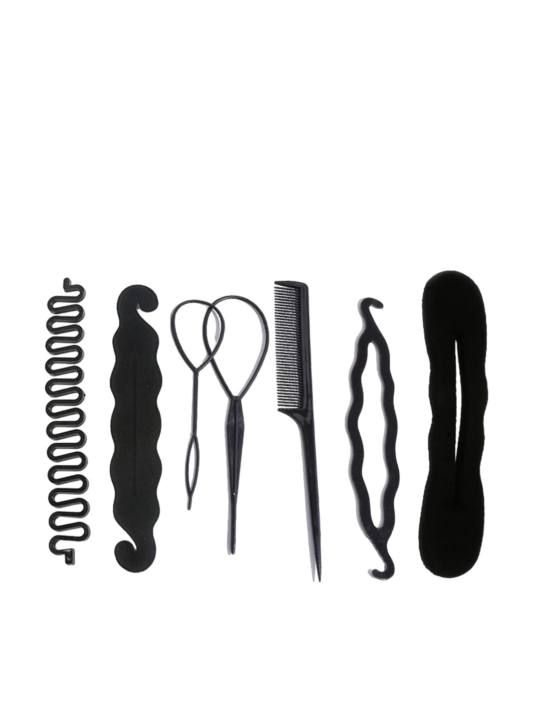 

CHANDERKASH Women Black Set of 7 Hair Accessory Set