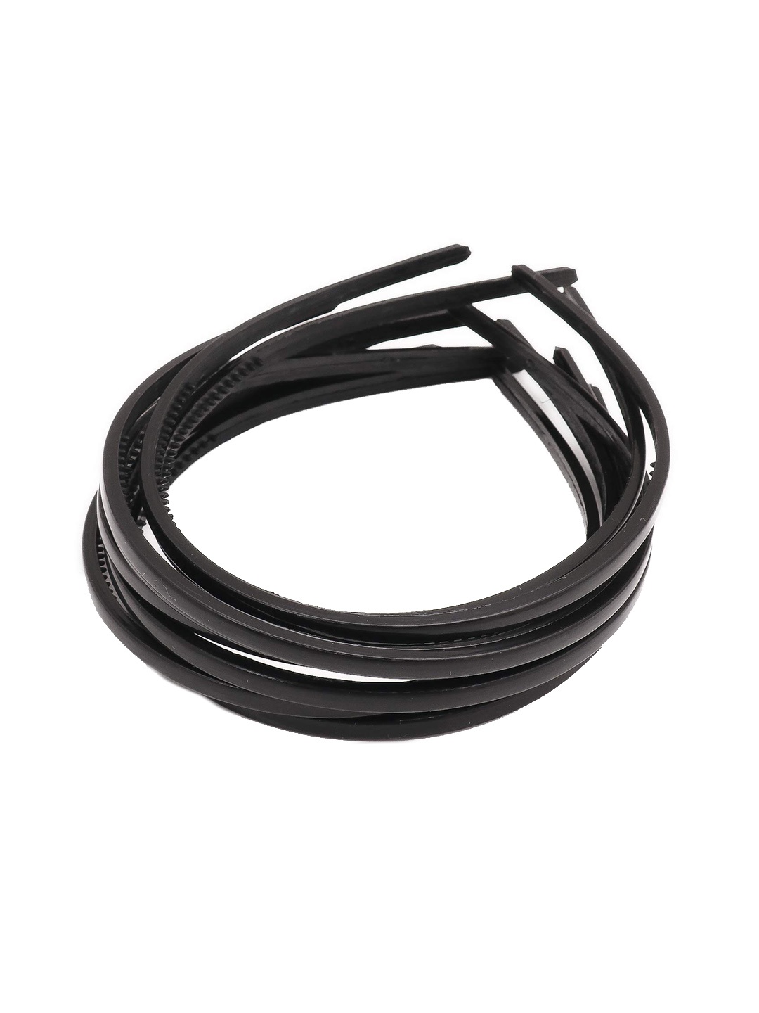 

CHANDERKASH Set of 5 Wide Plastic Glossy Finish Hairband, Black