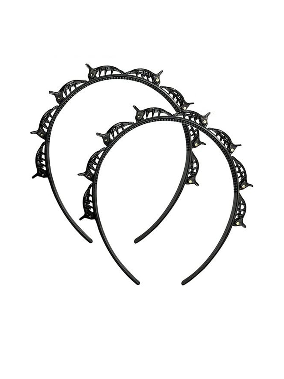 

CHANDERKASH Women Set of 2 Hairband, Black
