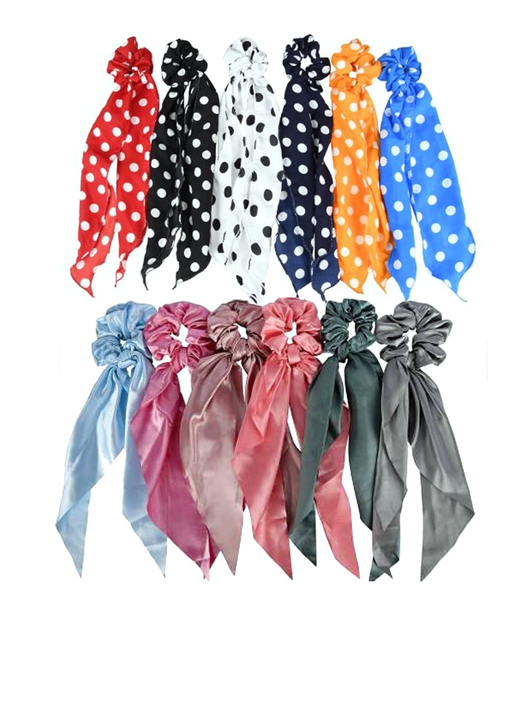 

CHANDERKASH Women Pack of 12 Ponytail Holders, Blue
