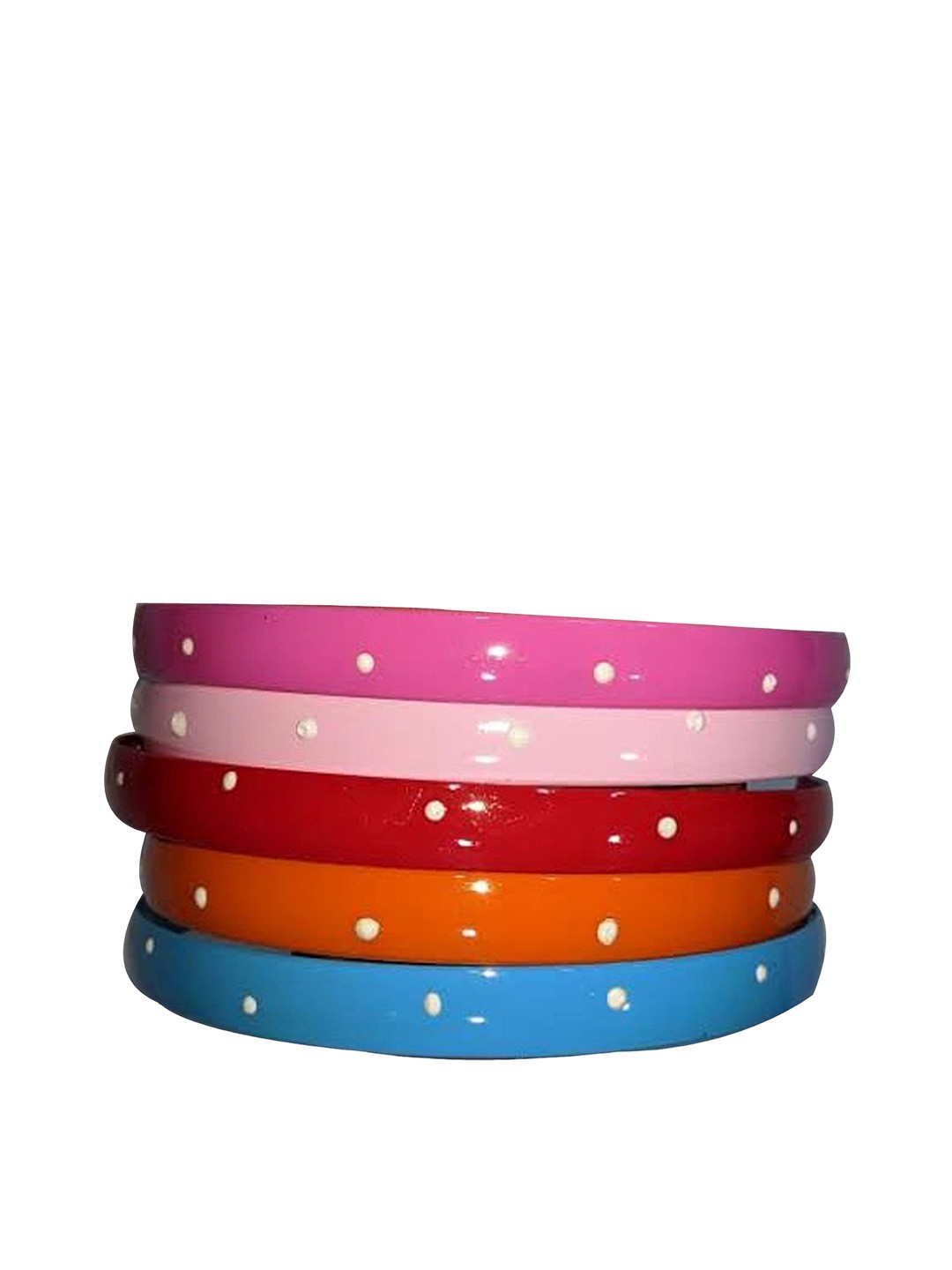 

CHANDERKASH Women Set of 5 Hairbands, Pink