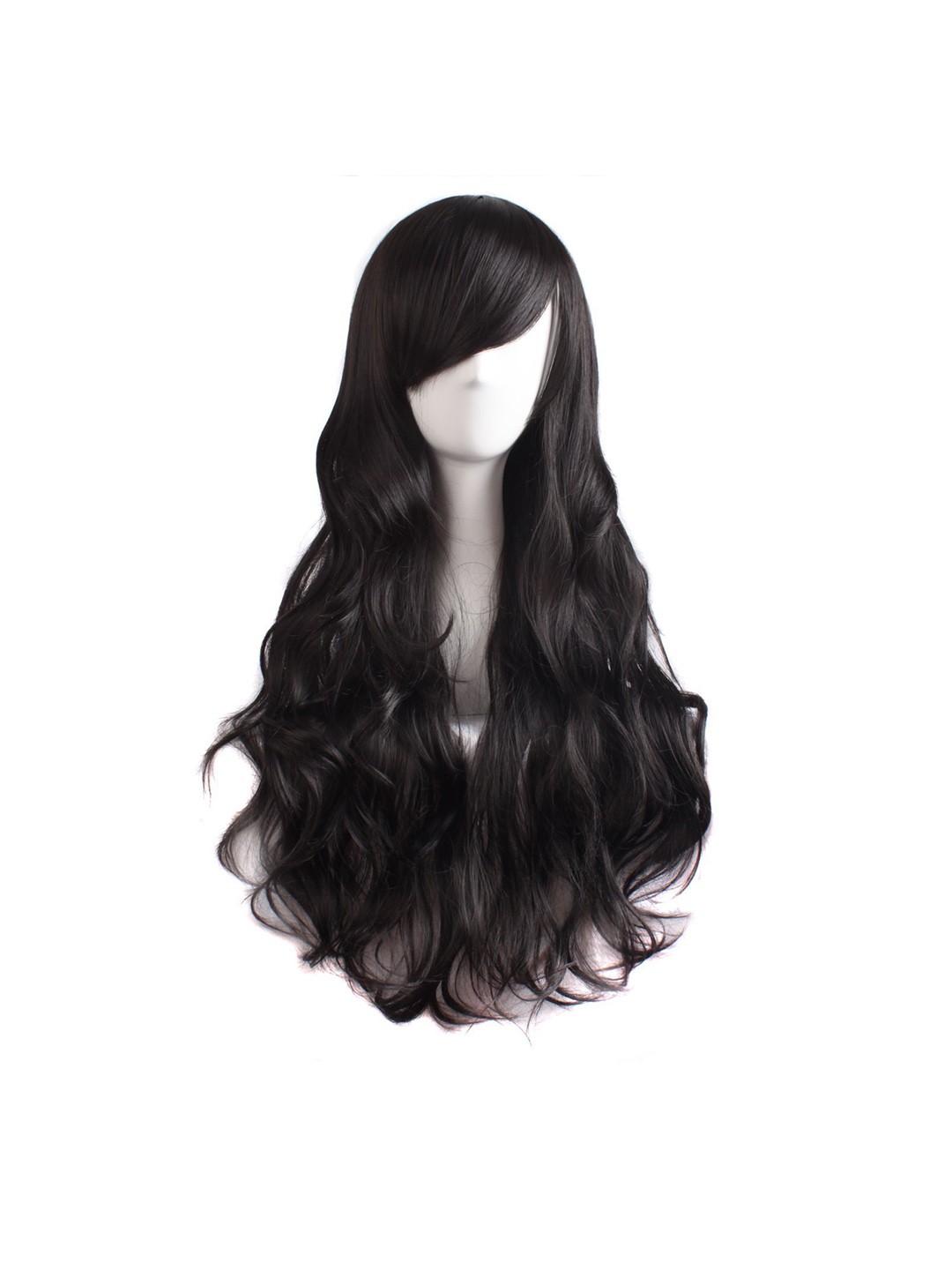 

CHANDERKASH Full Head Long Curly Wavy Hair Wig - 60.96 cm, Brown