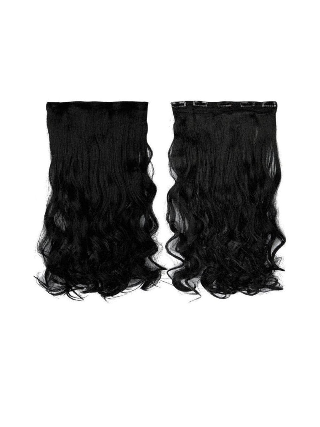 

CHANDERKASH 5Clips Curly Synthetic Nylon Hair Extension Black