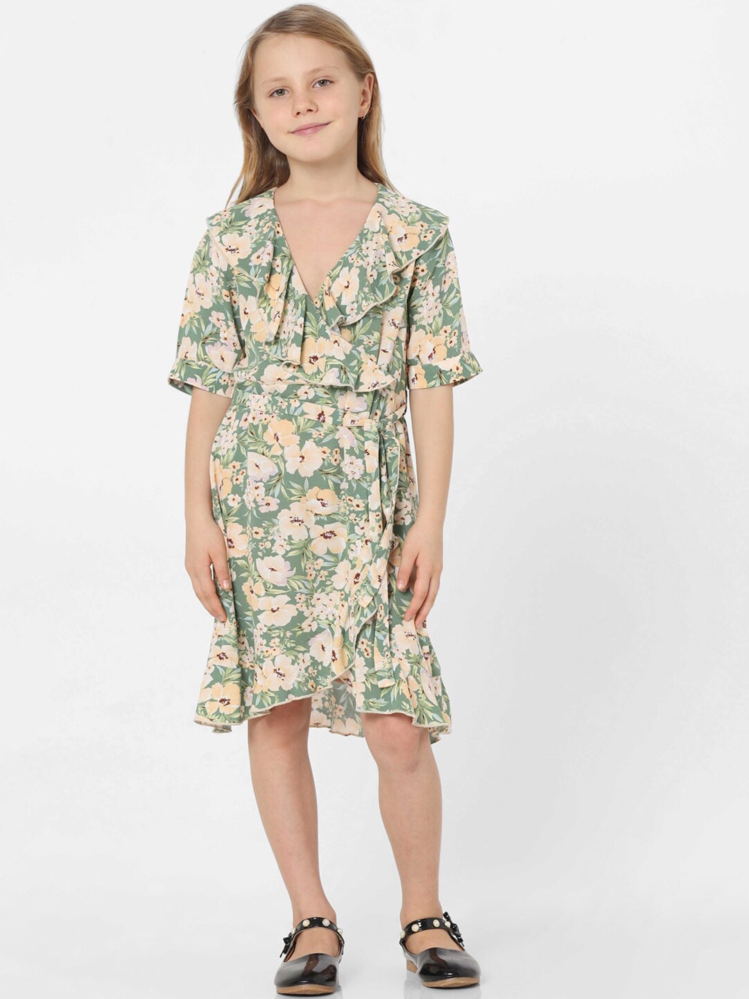 

KIDS ONLY Girls Floral Printed Dress, Green