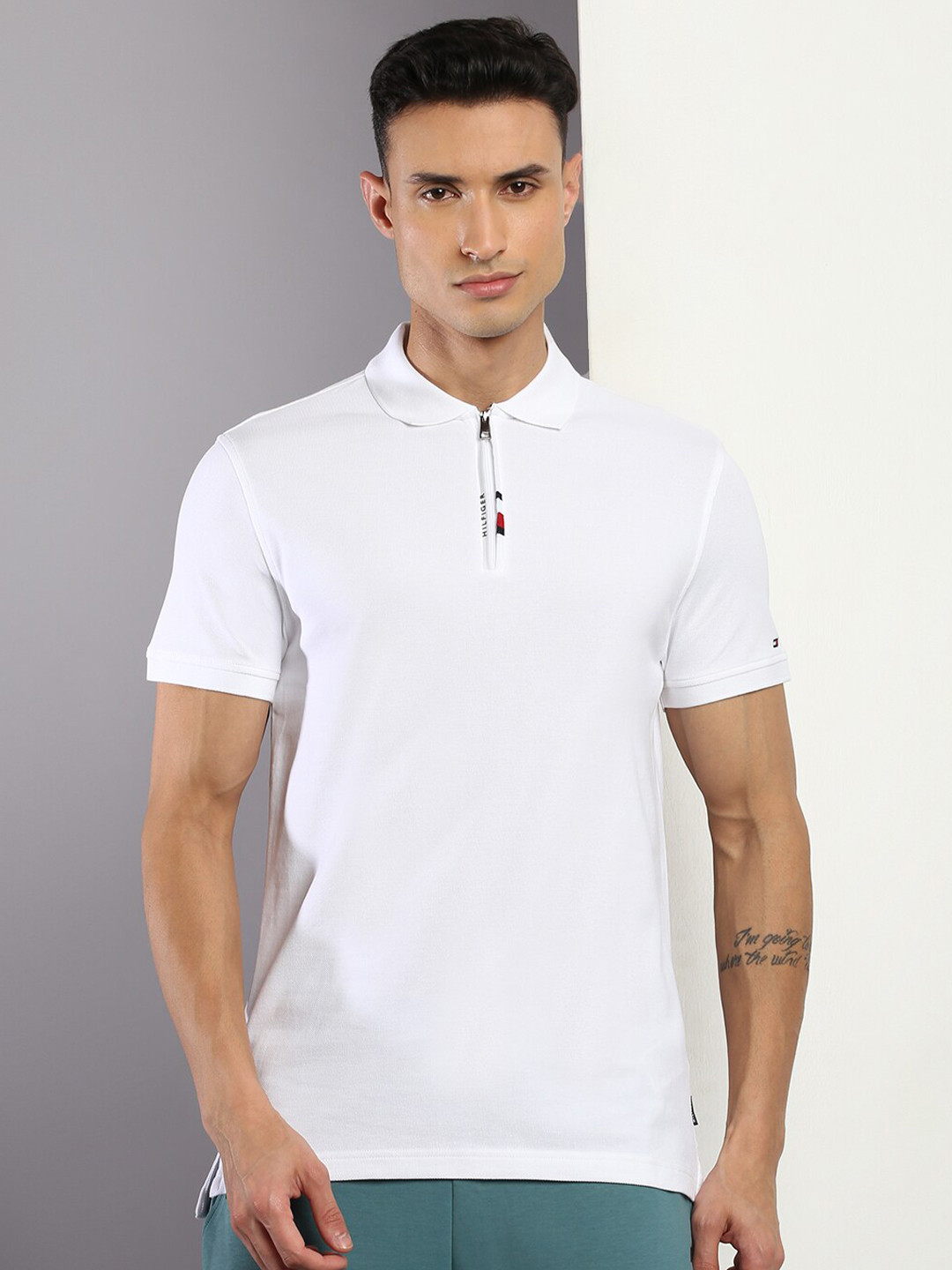 

Tommy Hilfiger Polo Collar Slim Fit T-shirt, White