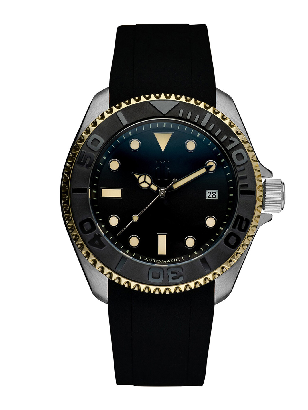 

Aries Gold Men Analogue Automatic Motion Powered Watch G 9040 SGYM-, Black