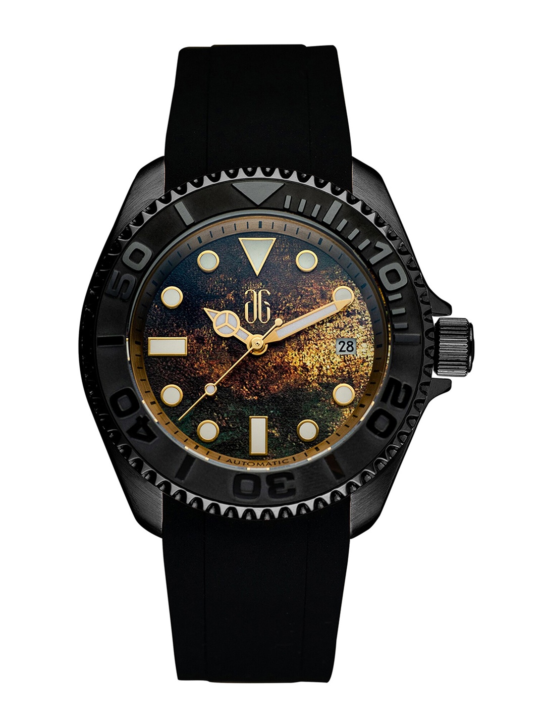 

Aries Gold Men Analogue Automatic Motion Powered Watch G 9040 BKYM-PA, Black
