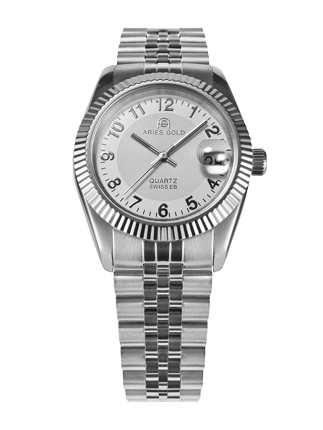 

Aries Gold Women Stainless Steel Bracelet Style Straps Analogue Watch K R68Q S-NUM, Silver