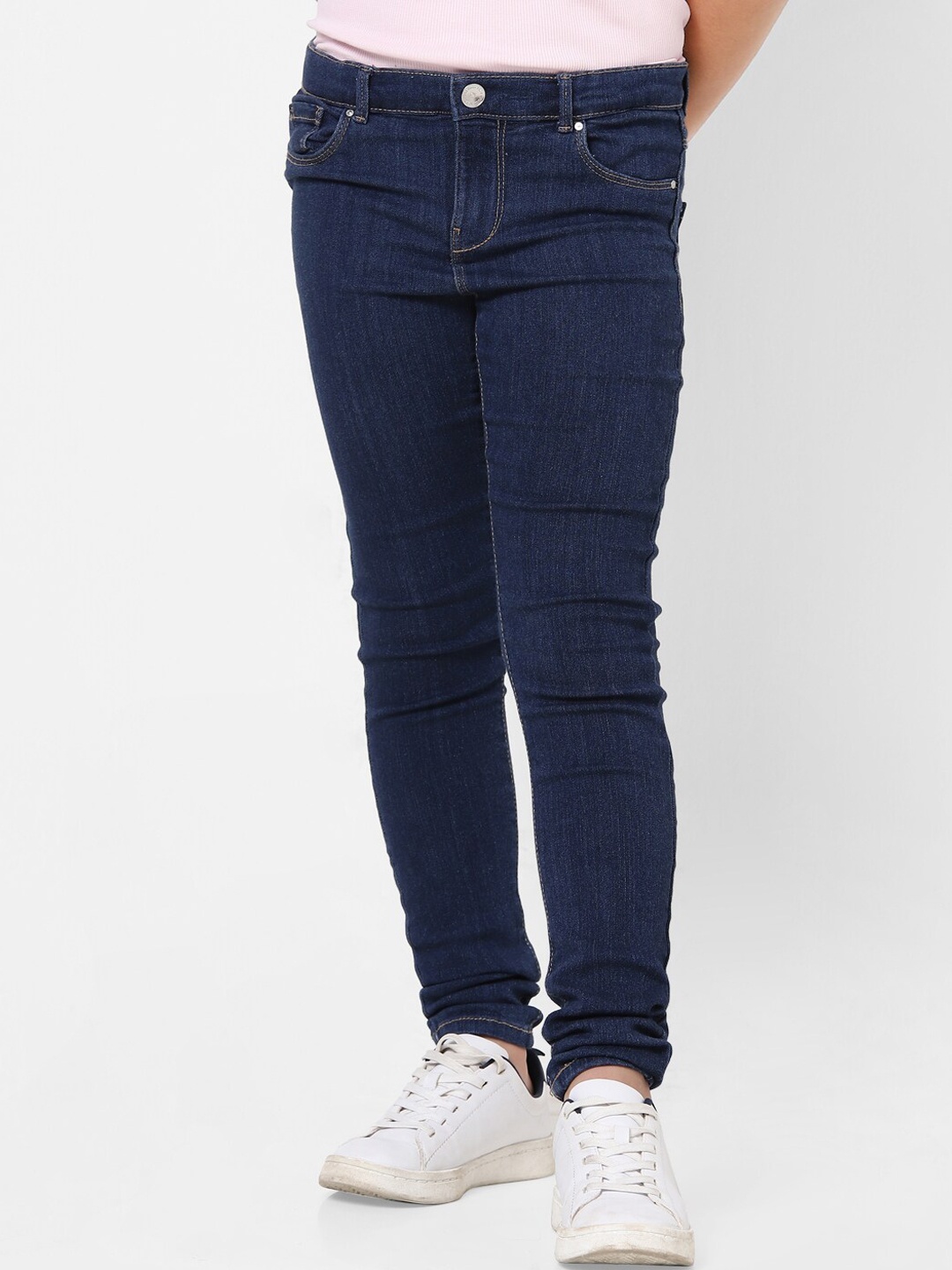 

KIDS ONLY Girls Skinny Fit Dark Shade Jeans, Navy blue