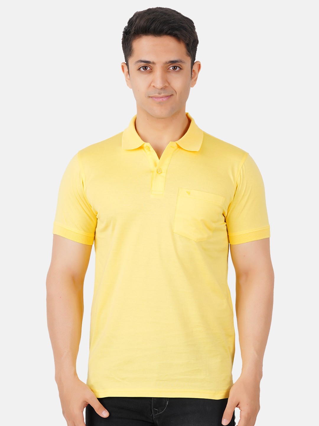

Ramraj Polo Collar Cotton T-shirt, Yellow