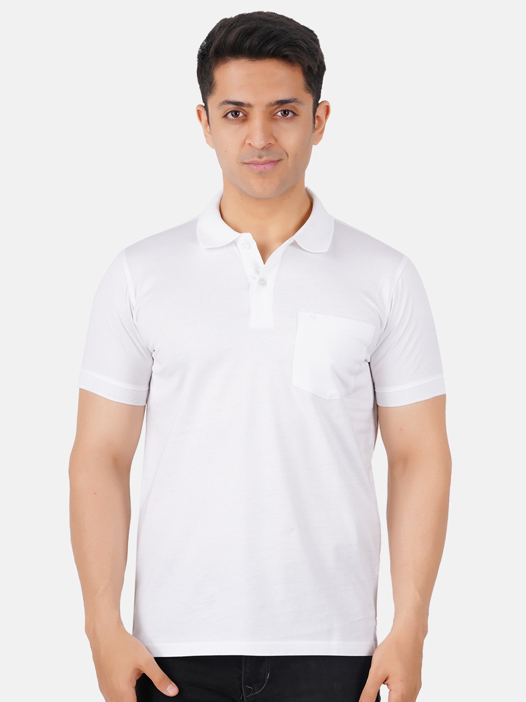 

Ramraj Polo Collar Pure Cotton T-shirt, White