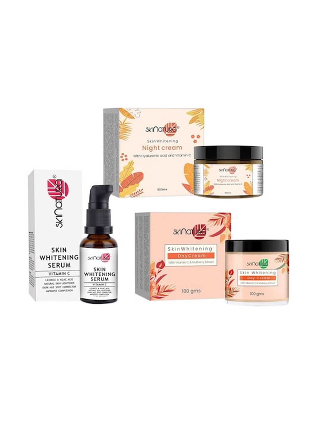 

Skinatura Skin Whitening Day Cream With Night Cream & Face Serum, Multi
