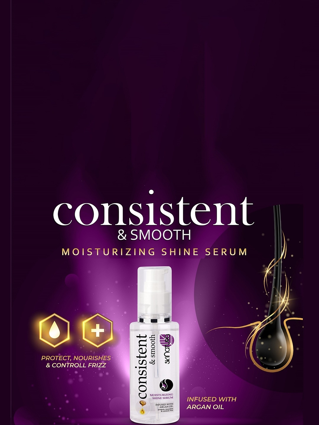 

Skinatura Set Of 2 Skin Whitening Day Cream & Consistent-Smooth Hair Serum, White