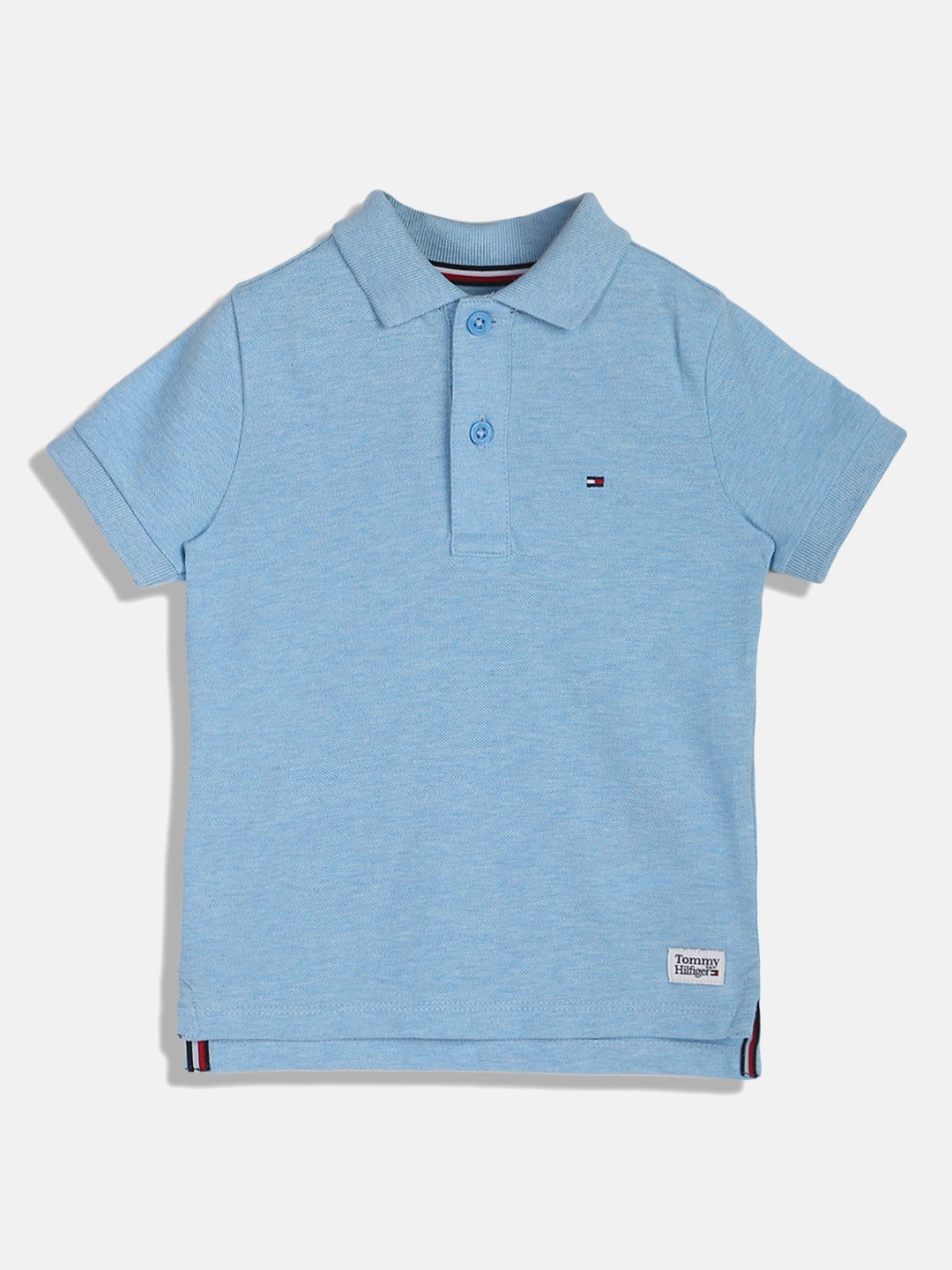 

Tommy Hilfiger Boys Polo Collar Cotton T-shirt, Blue