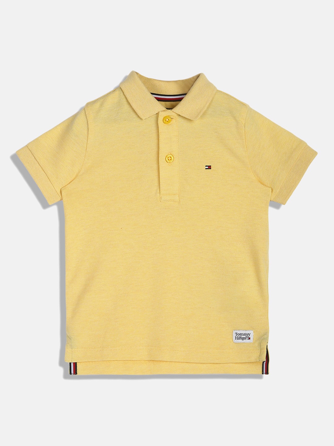 

Tommy Hilfiger Boys Polo Collar Cotton T-shirt, Yellow