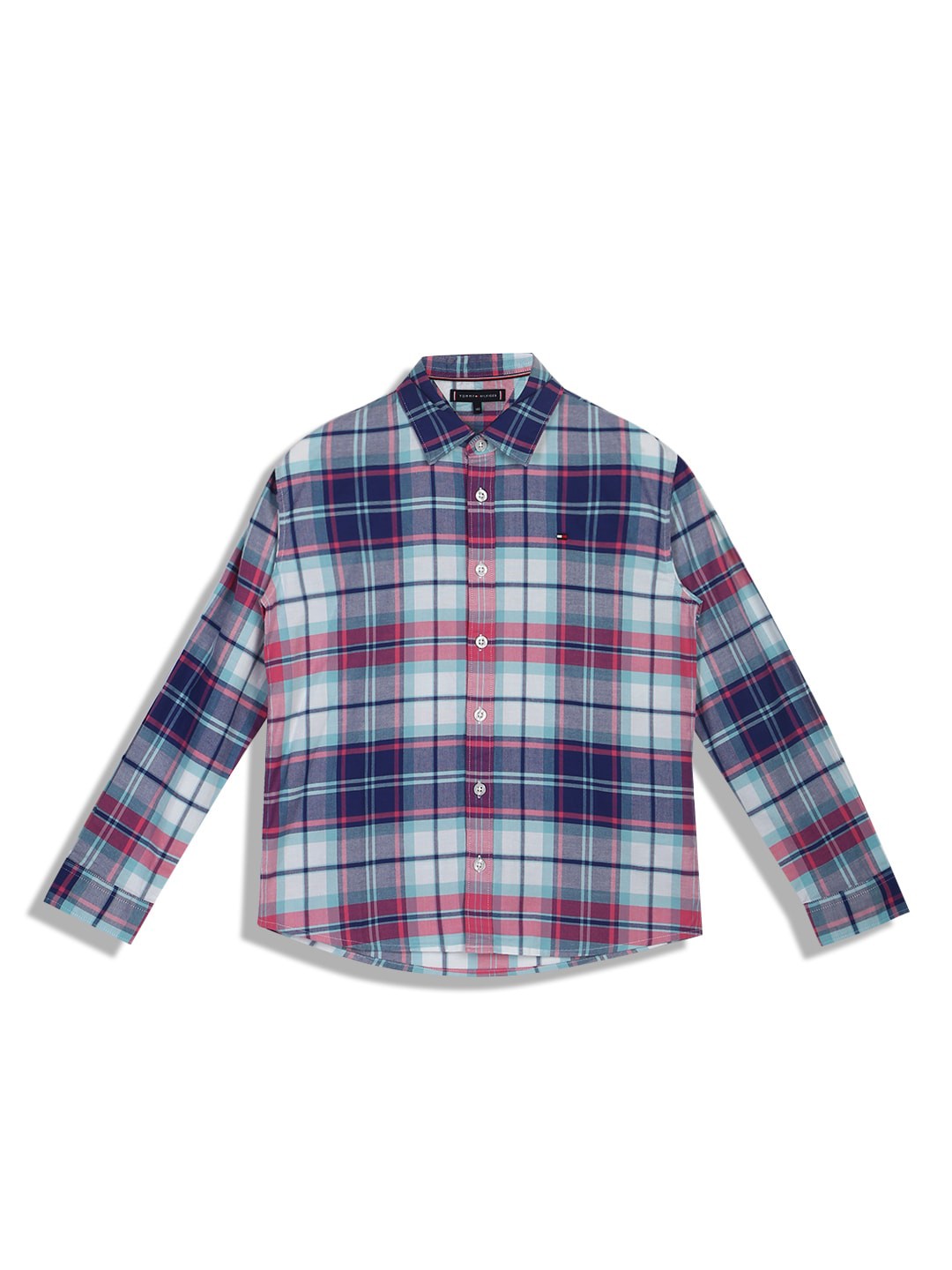 

Tommy Hilfiger Boys Tartan Checks Casual Shirt, White