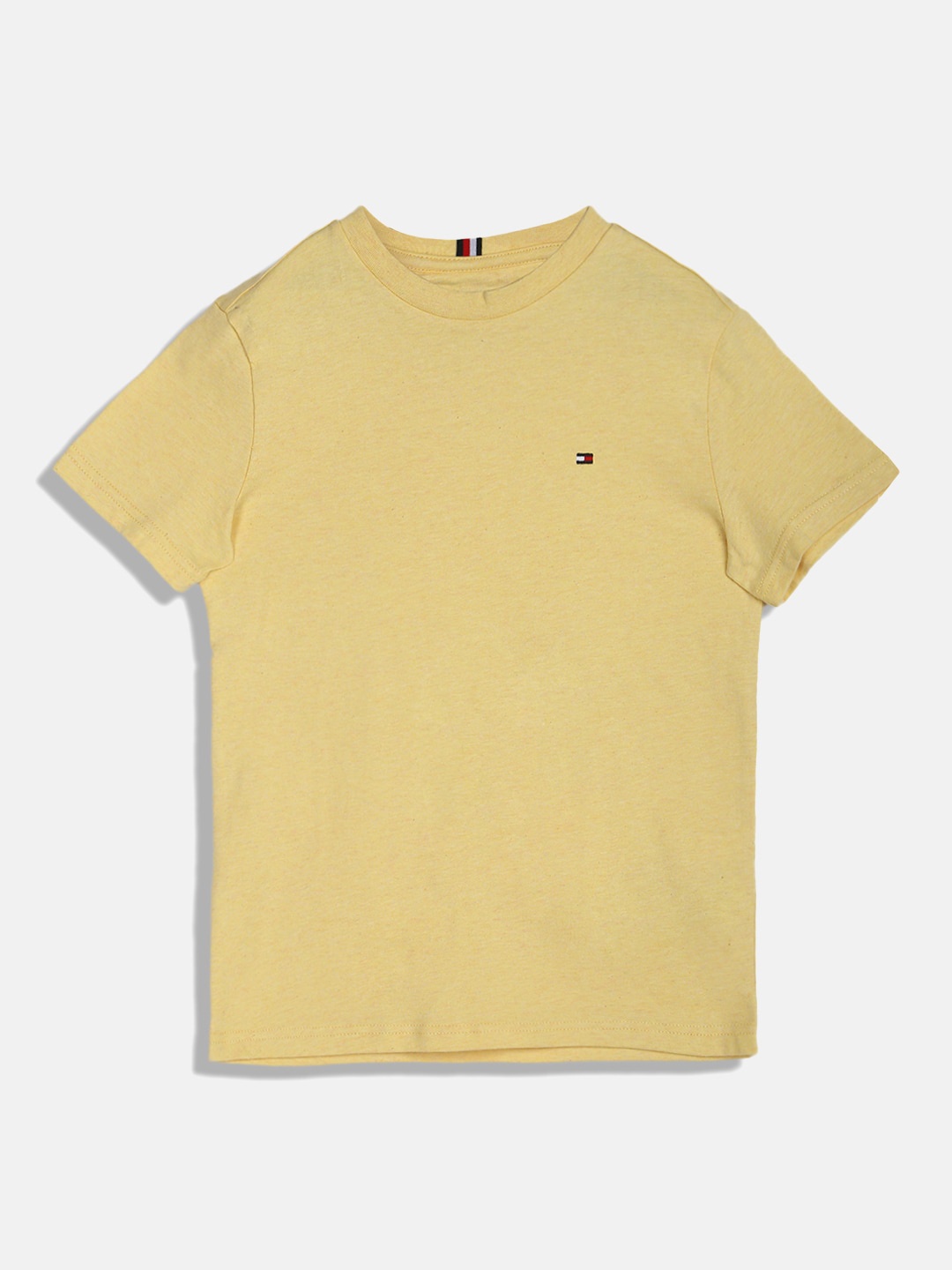 

Tommy Hilfiger Boys Round Neck Cotton T-shirt, Yellow