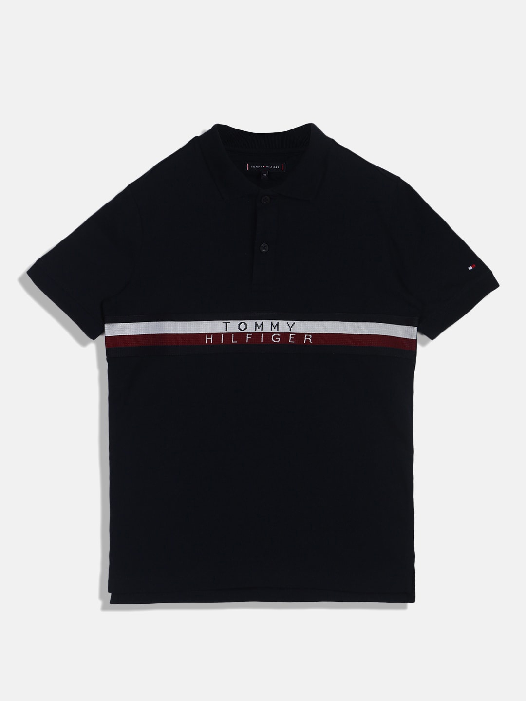 

Tommy Hilfiger Boys Polo Collar Cotton T-shirt, Navy blue