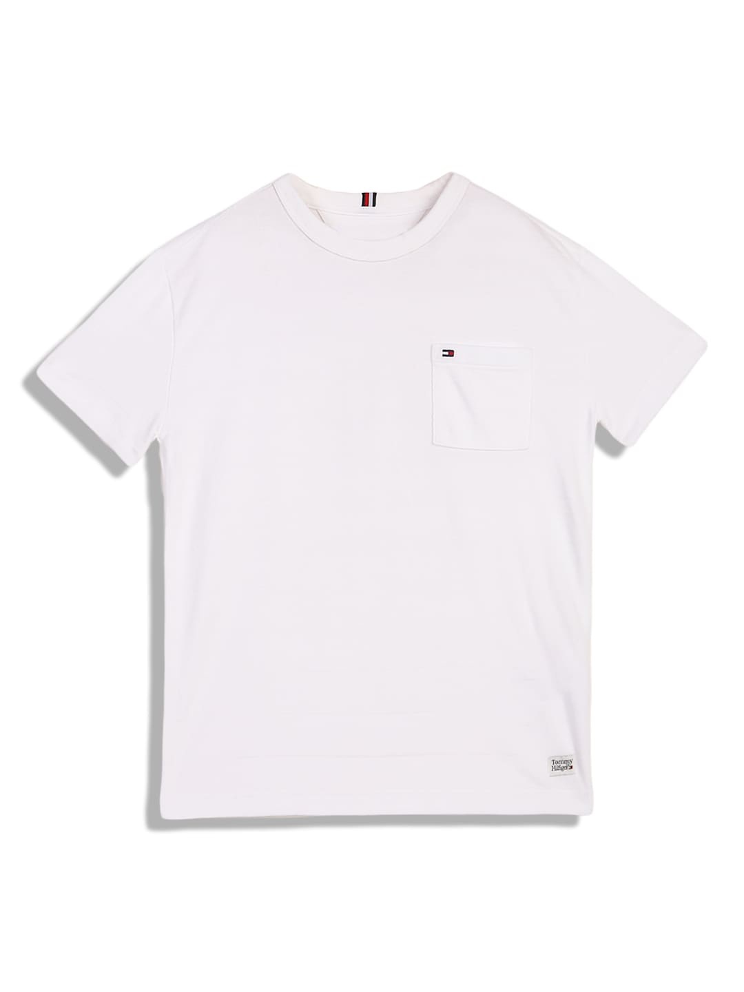 

Tommy Hilfiger Boys Round Neck Cotton T-shirt, White