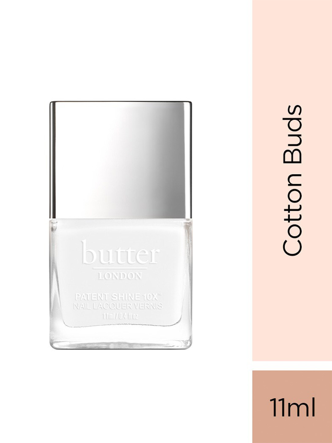 

butter LONDON Patent Shine Chip-Resistant 10X Nail Lacquer 11 ml - Cotton Buds, White