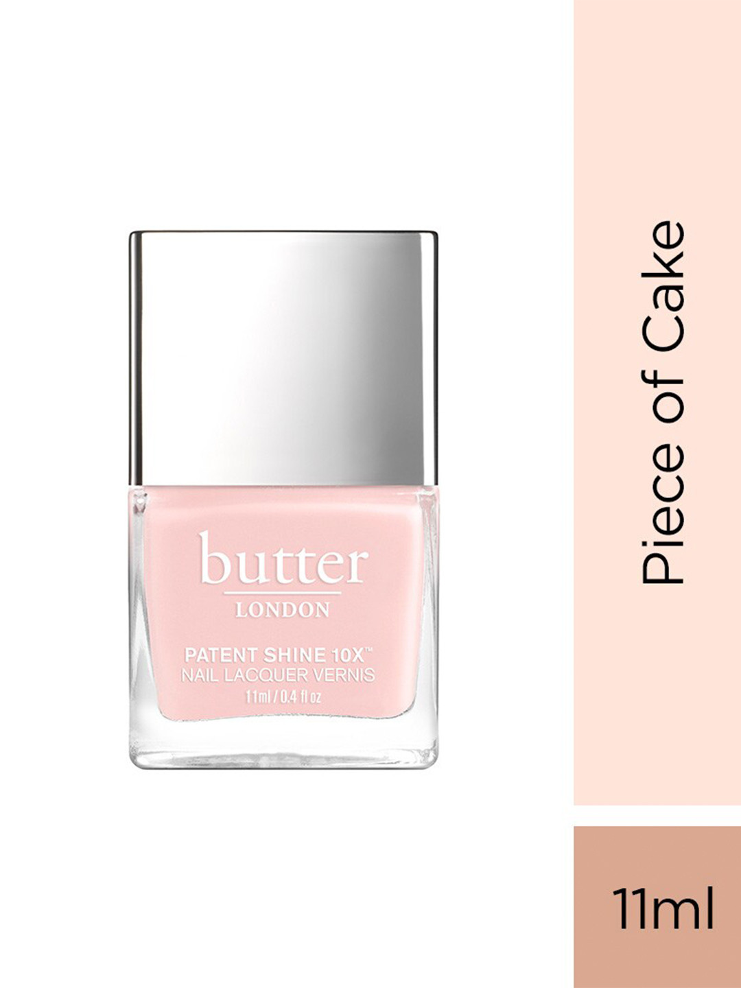 

butter LONDON Patent Shine Chip-Resistant 10X Nail Lacquer 11 ml - Piece of Cake, Pink