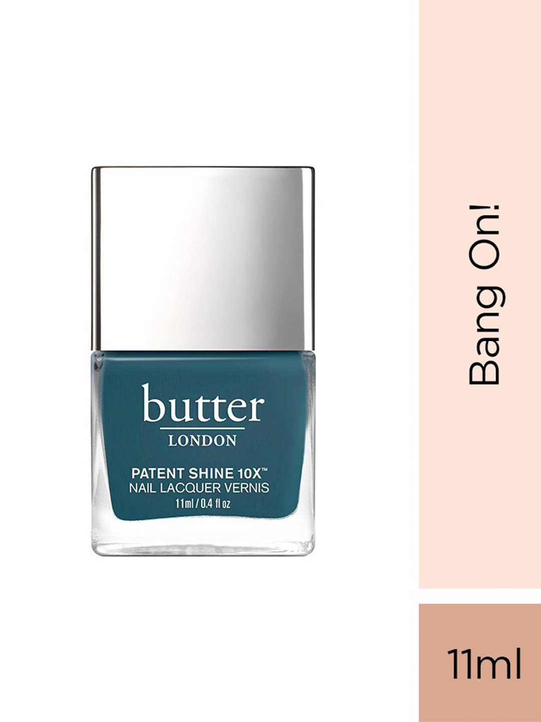 

butter LONDON Patent Shine Chip-Resistant 10X Nail Lacquer 11 ml - Bang On, Teal