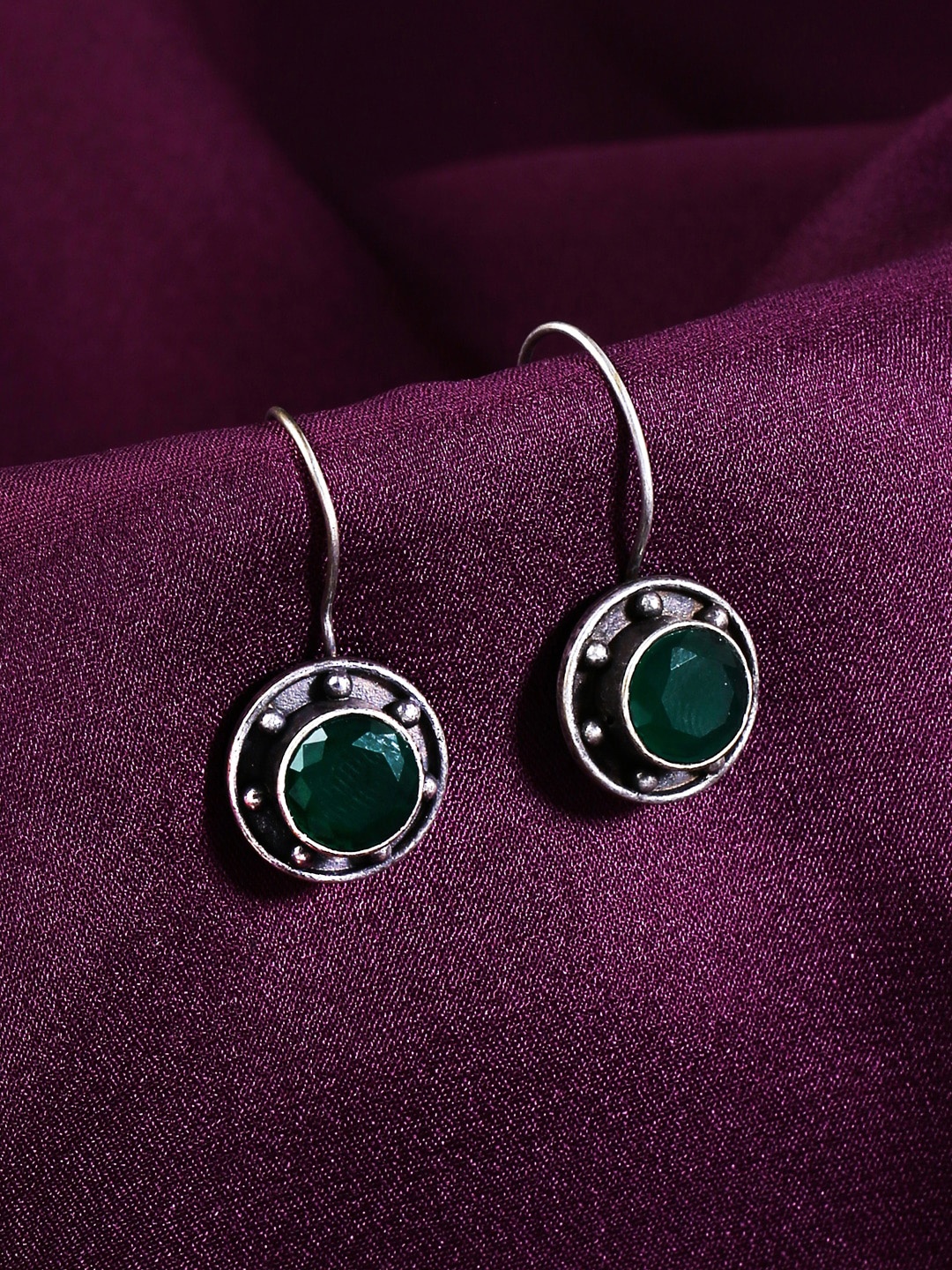 

THE AAB STUDIO Silver-Plated Circular Drop Earrings