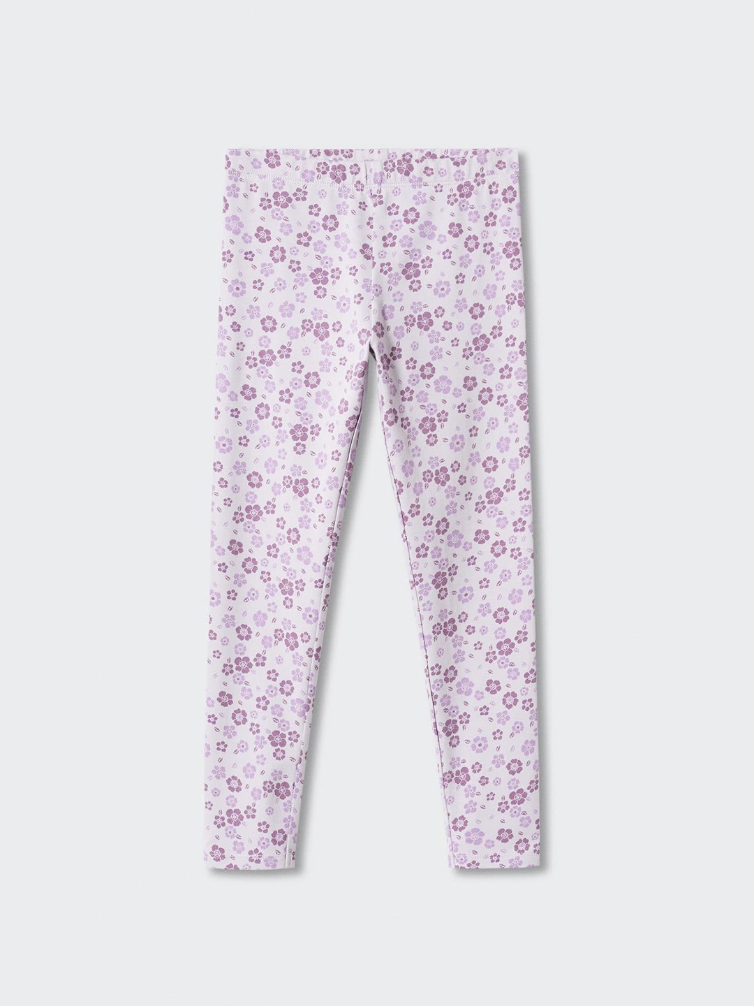 

Mango Kids Girls Floral Print Leggings, Purple