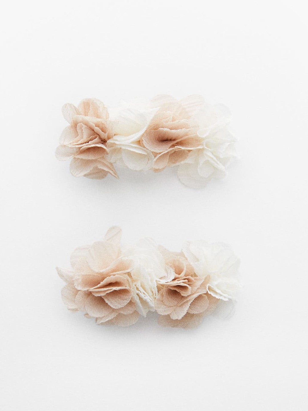 

Mango Kids Girls Set of 2 Floral Alligator Hair Clip, Beige