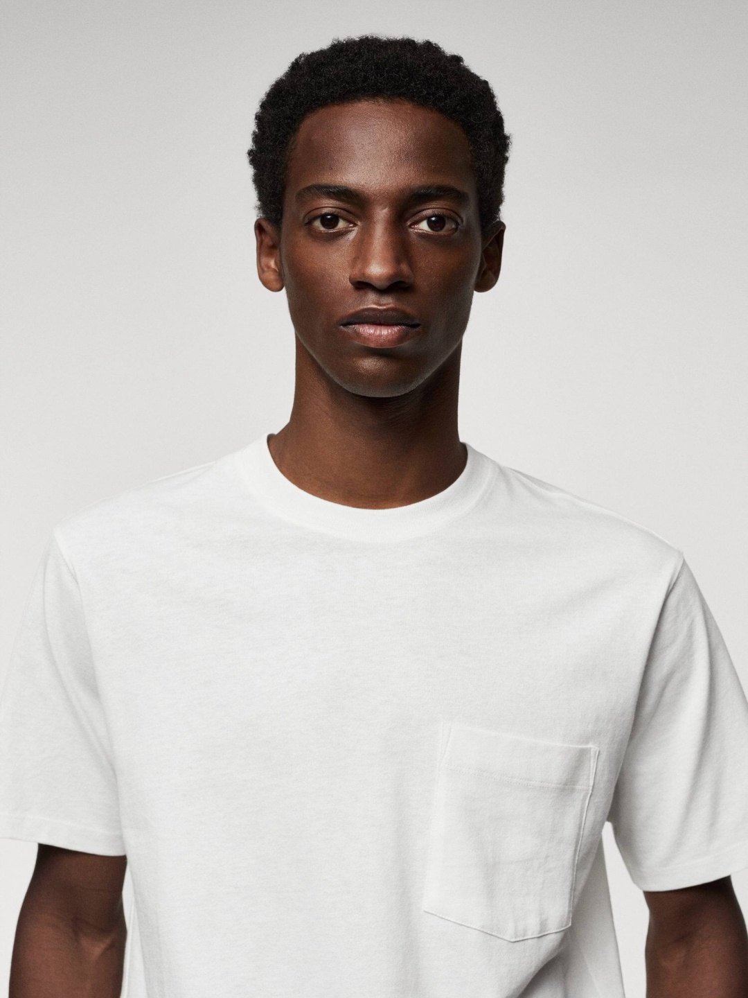 

MANGO MAN Pure Cotton Pockets T-shirt, White